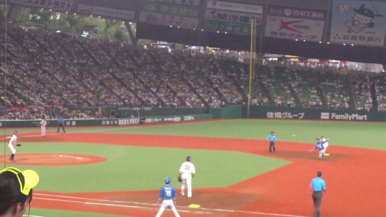 西武 牧野翔矢 盗塁阻止でナイスプレー三振ゲッツー　中島卓也は盗塁失敗　西武 vs 日本ハム　2024年6月25日(火) ベルーナドーム