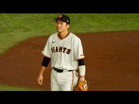 巨人坂本勇人のやっぱり美しすぎるサード守備炸裂　巨人対広島　2024/8/8(木)in東京ドーム