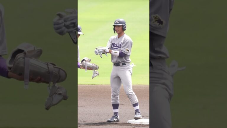 明治大学『宗山塁』が巨人三軍戦で二塁打2本！　#shorts #baseball #sports #ジャイアンツ #巨人 #プロ野球